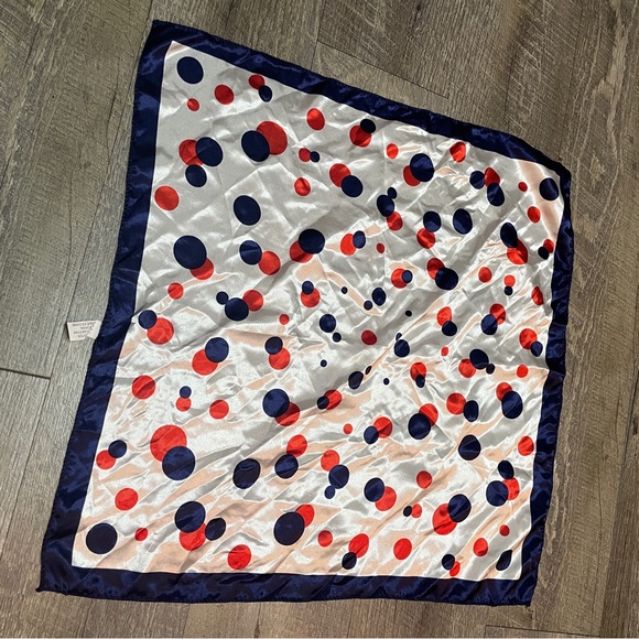 Accessories - Polka Dot Silk Scarf